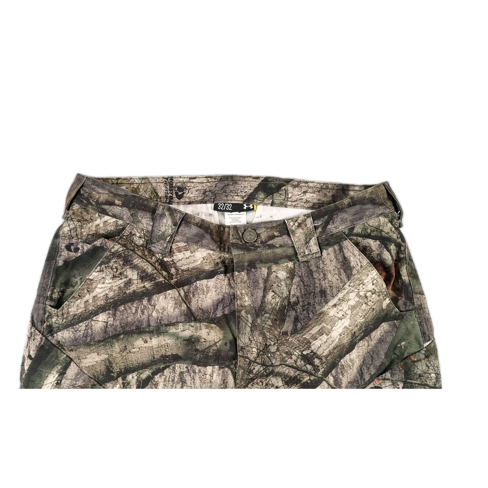 Under Armour Mossy Oak Treestand Camouflage Camo Hunt Camp Pants Mens 32X32 - Picture 3 of 16